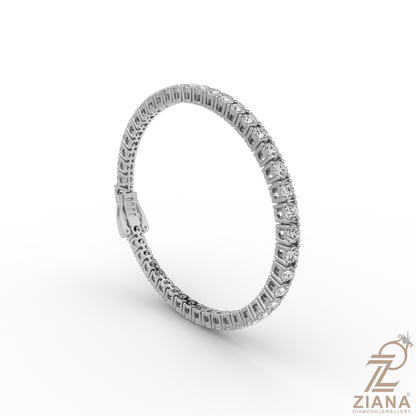 Round Brilliant Cut Diamond Tennis Bracelet
